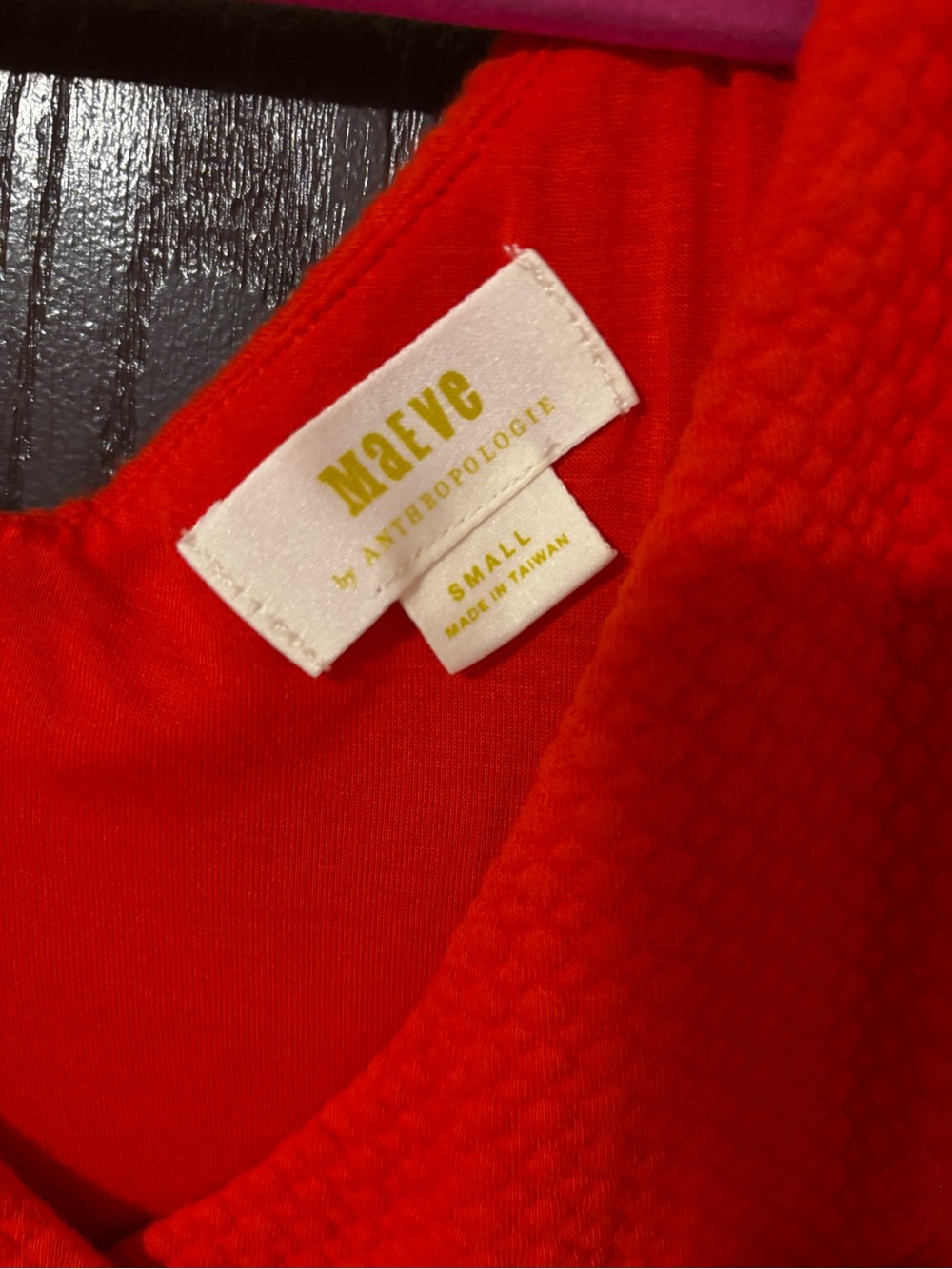 Maeve by Anthropologie Sleeveless Red Midi Dress with Front Button Detail - Picture 4 of 4